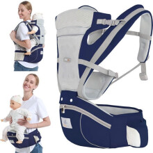 Ergonomische, fysiologische babydrager, goed ademend, geschikt voor alle seizoenen, gemakkelijk te dragen, voor 0 tot 36 maanden,