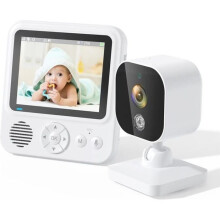 PIMPIMSKY Wireless Video Baby Monitor, Home Video Surveillance Screen, 2.4 GHz Wireless Baby Camera