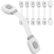 Set di 6 serrature di sicurezza per bambini per porte, cassetti, armadi e frigoriferi, per la protezione della casa.