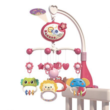 Musical Rotating Baby Crib Bell with Projector, Lights and Nursery Rhymes, Cartoon Pendant, Newborn Toys