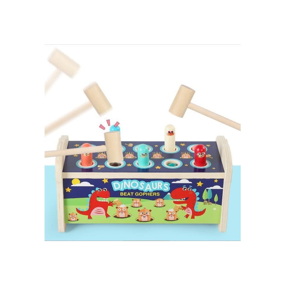 Photos - Educational Toy Educational wooden toy - Montessori - Hammer and xylophone - For babies aged 1 to 6 years - Red