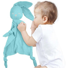 Babydekentje, babyveiligheidsdekentje, pluche konijn, zachte cadeautjes voor pasgeboren jongens en meisjes