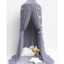 Linge de lit pour bébé, en forme de dôme, semblable à un rideau, avec moustiquaire, en coton, pour les lits d'enfants, décoration,