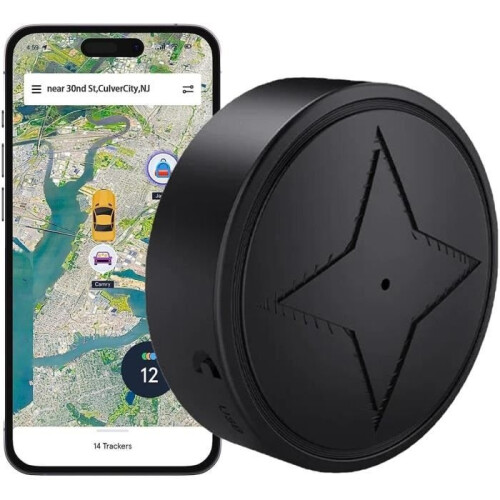 Car GPS Tracker with Microphone, Mini Magnetic GPS Tracker with Recording Function, Real-Time Positioning Tracking [L120]