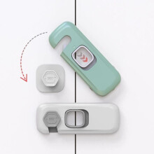 Lot de 4 verrous de sécurité pour bébé, verrous de sécurité pratiques pour tiroirs de bébé, aucun perçage requis, (Version améliorée