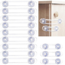 12 Babykastsloten - Kindveiligheid - Sloten voor kastdeuren en ramen - Veiligheidsbescherming voor thuis (9+3 stuks) (12 sloten,