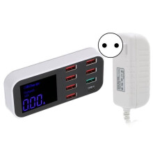 Chargeur multi-USB QIILU WXL-A9D+ - 8 ports - Type C - QC 3.0 - Protection avancée