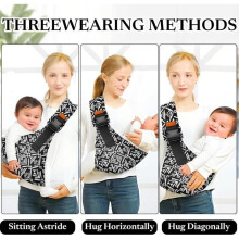 Hip Baby Carrier, Side-Mounted, Ergonomic, Multifunctional Baby Carrier, Physiological Baby Carrier, Adjustable Hammock Baby Carrier