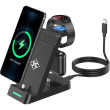 3-in-1 Schnellladestation für Samsung, kabelloses Ladegerät für Samsung Galaxy Watch 6 Classic/5