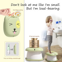 Folding Toilet - MARSEE - Portable Toilet for Children - Suitable for Camping, Travel, and Potty Training - Green