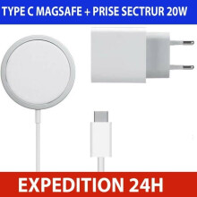 Draadloze oplader - MagSafe-compatibel - iPhone 14/13/12/11 - Snel opladen - USB-C - Wit