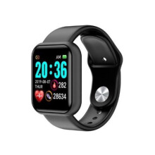 Waterproof children's sports smartwatch with heart rate and blood pressure monitor - Black