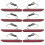 8x LED-StoßFänger-Reflektor-Hellrote Linse-Bremslichter für  Camry 2006-2014 1