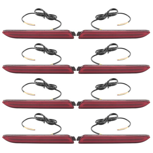 8x LED-StoßFänger-Reflektor-Hellrote Linse-Bremslichter für  Camry 2006-2014