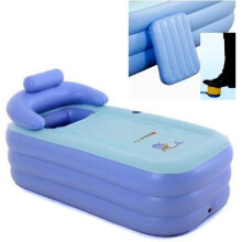 Vasca da bagno gonfiabile pieghevole in PVC - Smontabile - Adulti - Blu