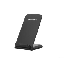 Qi snelladen via draadloze standaard voor diverse Samsung smartphones, iPhone 8, iPhone 8+ en iPhone X - Zwart