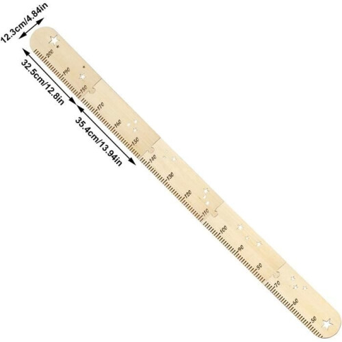 Children's Wall Height Chart - Wooden Measuring Ruler - Child 2