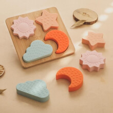 Jeux d'équilibre - Blocs à empiler en bois et silicone - 1 jeu - Éducatif - Unisexe