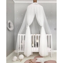 Baby bedding, dome-shaped, curtain-like, with mosquito net, made of cotton, for children's beds, decoration, reading, play