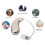 Portable rechargeable hearing amplifier with adjustable volume for elderly patients, silver 4
