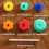 Stacking Toy - Spin - Rainbow Spin Stack Tower - Multicolor - Indoor - Baby 1