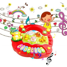 Vvikizy Animal Farm Piano Music Toys, Children's Animal Farm Piano, Educational Toys, Toy Games, Red