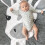 Baby Crawling Play Mat with Giraffe Design - Cotton - Grey 4
