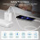 AC Adapter - NO BRAND - 45W - 1m USB-C Cable 6A - Fast Charging & Data Transfer - White 3