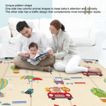 SURENHAP Foldable Baby Play Mat, Waterproof, Odorless, Dirt-Resistant, Early Learning Mat