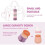 Baby milk powder dispenser - Stackable 4-layer dispenser box - Purple 4