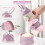 Baby milk powder dispenser - Stackable 4-layer dispenser box - Purple 3