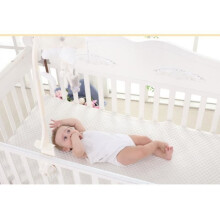 Berceau mobile pour bébé avec clochette et jouet à remontoir (lapin et étoile)