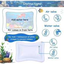Inflatable Baby Water Mat, Baby Water Play Mat, Baby Water Mat Toy, Gift for Babies and Toddlers 3 6 9 12 Months (A)