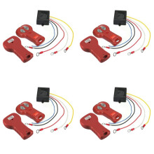 4X 12V 24V Wireless Winch Remote Control Set Electric Winch Control Kit Winch Remote Receiver for Off-Road