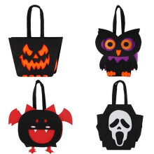VITATA Halloween snoepzakjes – Set van vier snoepzakjes – Halloween feestzakjes – A12 stijl meerkleurige voedselzakjes