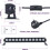 Φορητό μαύρο φως - LECOO - 36W - 40 LED - Θύρα USB - Γωνία δέσμης 120 4