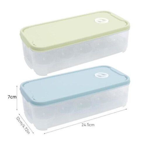 Egg carton - Brand - Model - Green - Plastic - 24.5*12*7cm 1