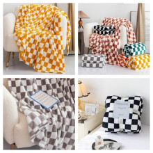 Couverture en flanelle chaude et douce pour canapé, lit, fauteuil, bureau, camping 150x200cm