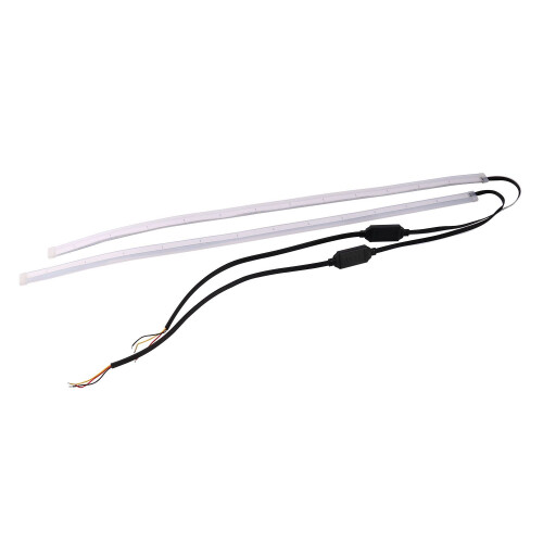2x60cm DRL LED headlight bar light daytime driving sequence turn signal
