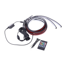 36"/48" LED RGB Strip Under Car Tube Underglow Underbody System Neon Lights Kits