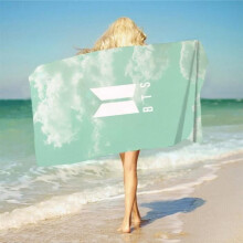Serviette de bain, serviette de bain à séchage rapide, portable, Kpop, groupe de garçons, BTSS, pour les sports nautiques - 30x70cm