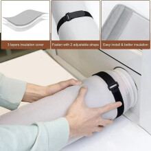 Protective cover for mobile air conditioning duct, exhaust hose for portable air conditioner, insulated air duct