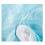 Housse de couette - 220 x 240 cm - Polyester doux - Bleu clair et blanc - 4 pièces 2
