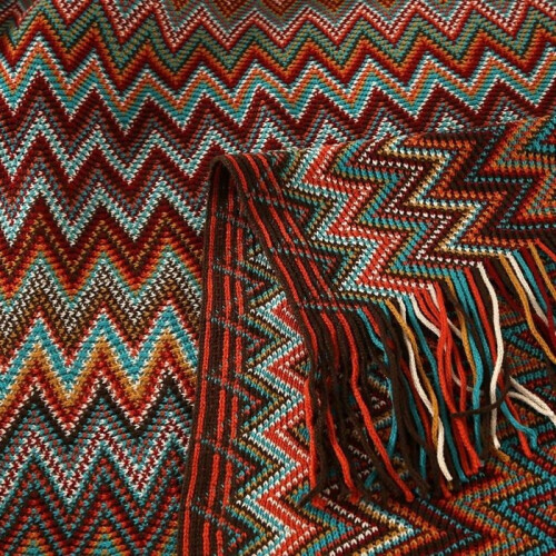 Sofa throw - AIMOONSA - Tribal Mandala - 130x200 cm - Multicoloured - Soft polyester 2