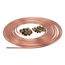 25ft 3/16inch Brake Pipe with 20pc 10mm Fittings Male+Female Nuts Unions UK