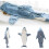 Couverture MARSEE - Requin - Flanelle douce - Capuche en forme de queue - Lavable à la main 3