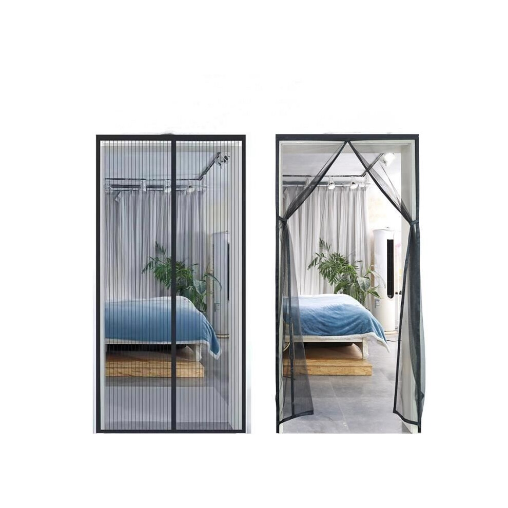 Mosquito Net - Black - 90X220cm - Magnetic - Automatic Closing - Drill-Free Installation 9102920015230