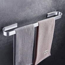 Porte-serviettes mural auto-adhésif pour salle de bain et cuisine - 40 cm, sans perçage - 2 pièces