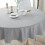Nappe ronde - 150 cm - Résistante - Lavable - Grise 3