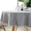 Nappe ronde - 150 cm - Résistante - Lavable - Grise 4